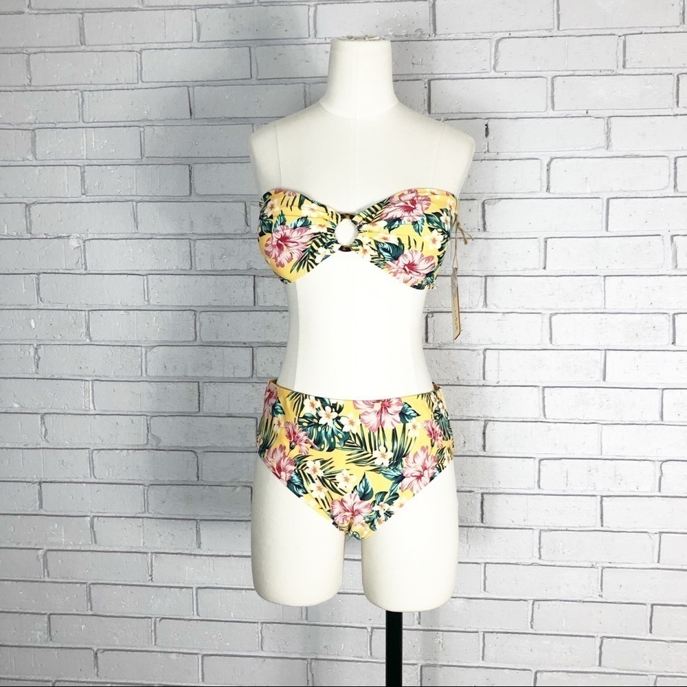 Cabana‎ del Sol Women’s Yellow Floral Bikini